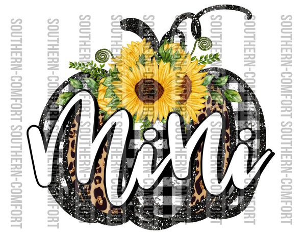 Mini sunflower pumpkin PNG