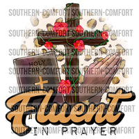 Fluent in prayer PNG