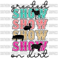 Greatest show on dirt PNG