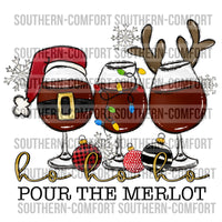 Ho ho ho pour the merlot  PNG