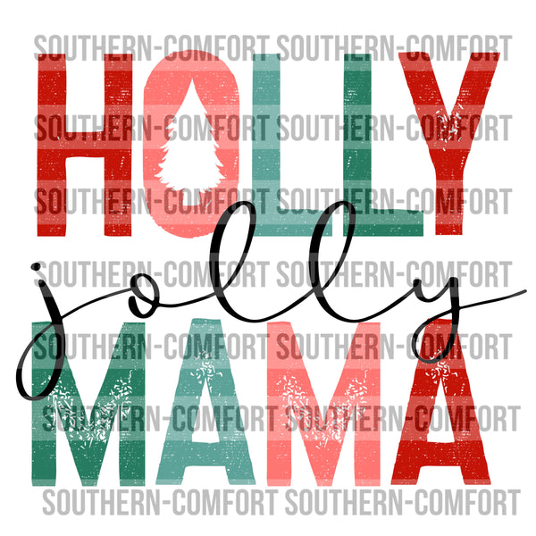 Holly jolly mama PNG