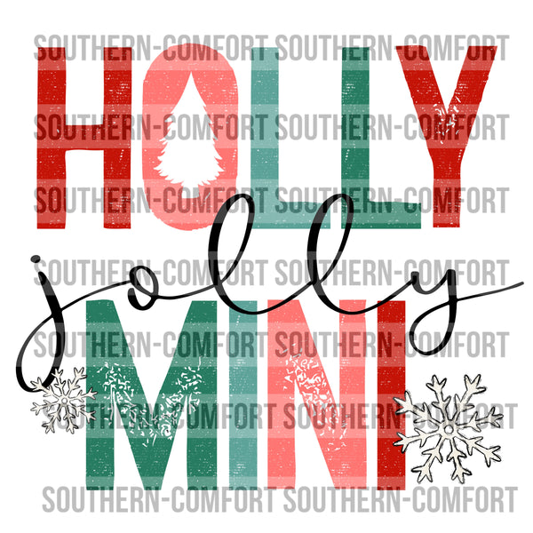 Holly jolly mini PNG