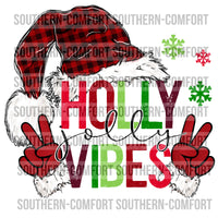 Holly Jolly Vibes PNG