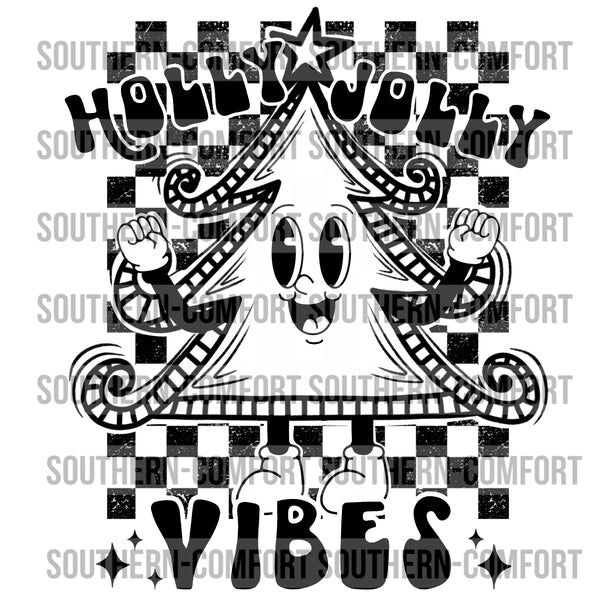 Holly Jolly Vibes PNG