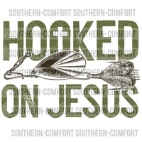 Hooked on jesus PNG