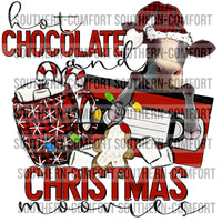 Hot chocolate and Christmas moovies PNG
