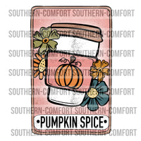 Pumpkin spice tarot card PNG