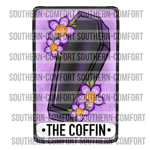 The coffin tarot card PNG