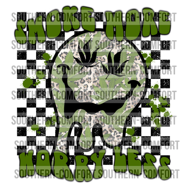 Smoke more worry less PNG