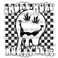 Smoke more worry less PNG