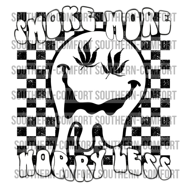Smoke more worry less PNG