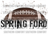 Spring ford football PNG