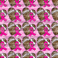 Breast Cancer Football Seamless