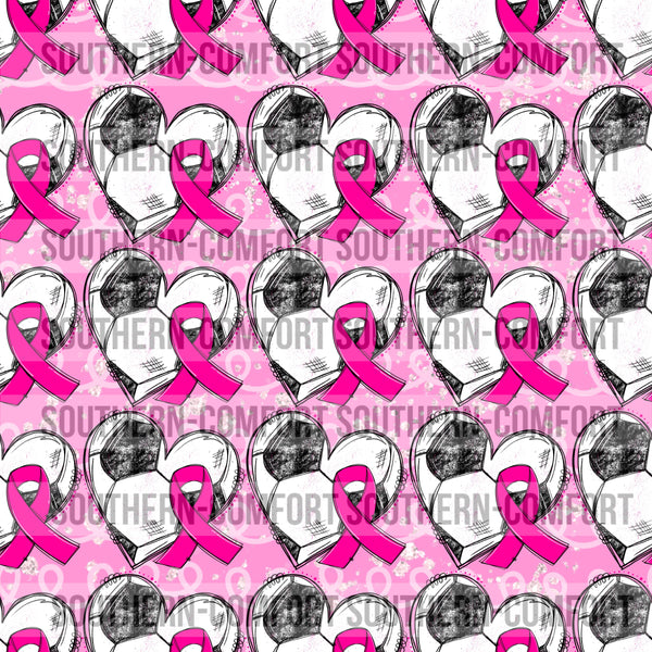 Breast Cancer Soccer Digital paper