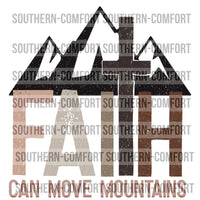 Faith can move mountains PNG