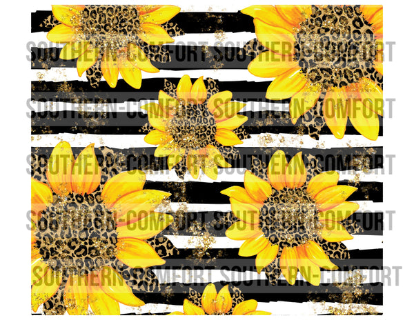 Sunflowers 20oz tumbler PNG