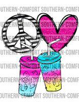 Peace love loaded teas PNG