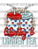 Liberty and loaded tea PNG