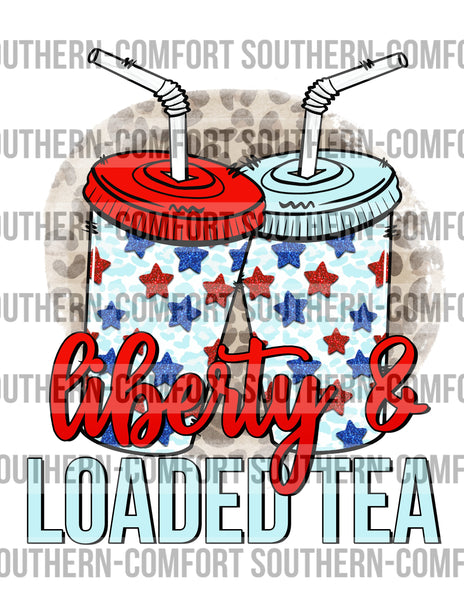 Liberty and loaded tea PNG