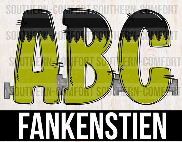 Frankenstein  alphabet commercial elements