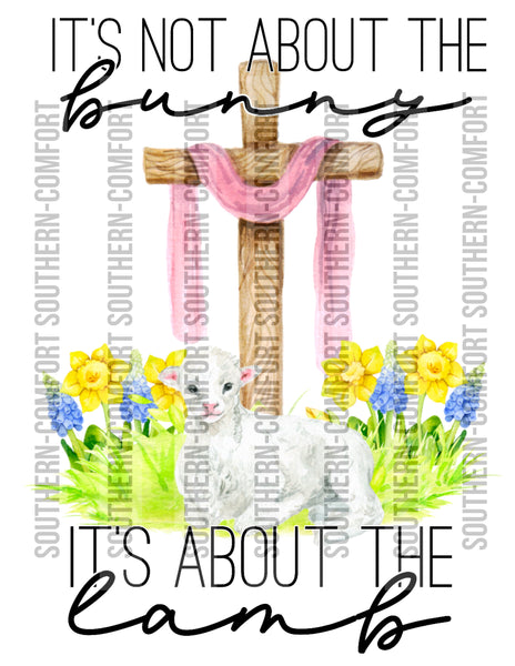 It's not about the bunny it's about the lamb Png file