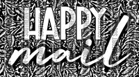 Happy mail Sticker design