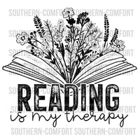 Reading is my therapy Png file