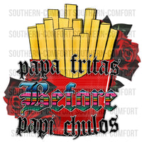 Papa fritas before papi chulos PNG