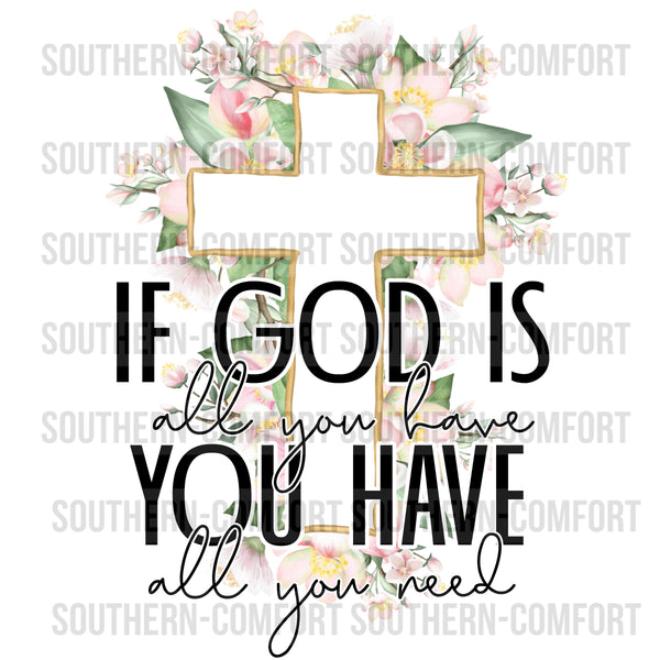 If God is all you have you have all you need PNG