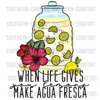 When life gives you lemons make agua fresca PNG