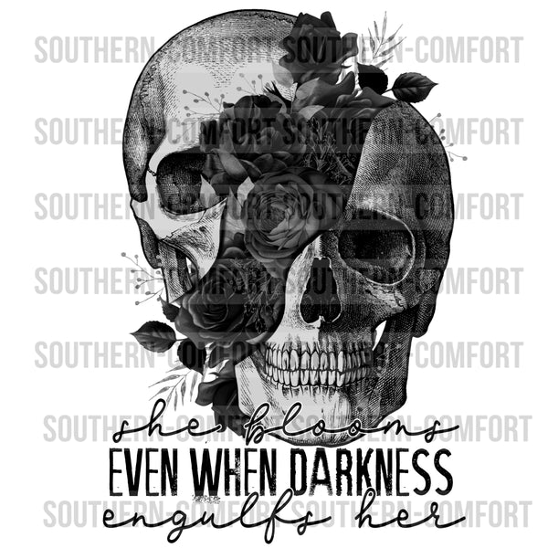 She blooms even when darkness engulfs her PNG