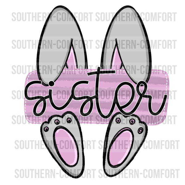 Sister bunny PNG