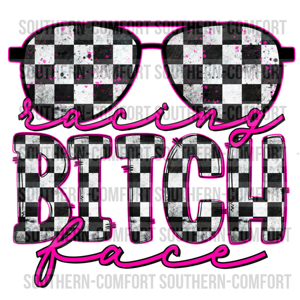 Racing bitch face PNG