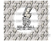 Dead tired volleyball mom 20oz tumbler PNG