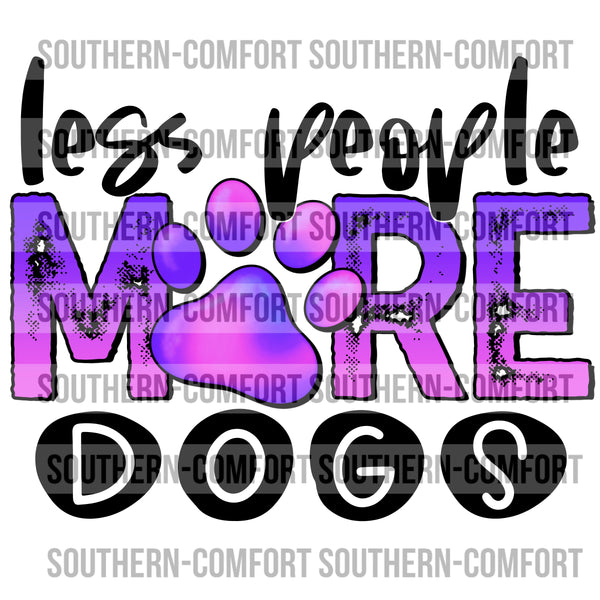 Less people more dogs PNG