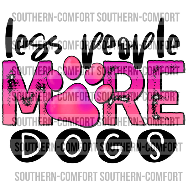 Less people more dogs PNG