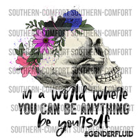 In a world where you can be anything be yourself  PNG
