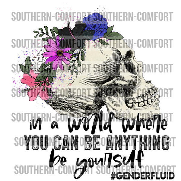 In a world where you can be anything be yourself  PNG