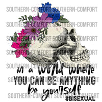In a world where you can be anything be yourself  PNG