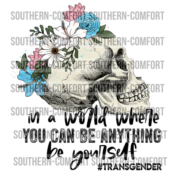 In a world where you can be anything be yourself  PNG
