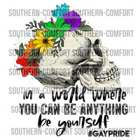 In a world where you can be anything be yourself  PNG