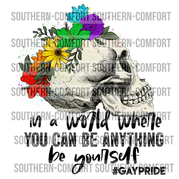 In a world where you can be anything be yourself  PNG