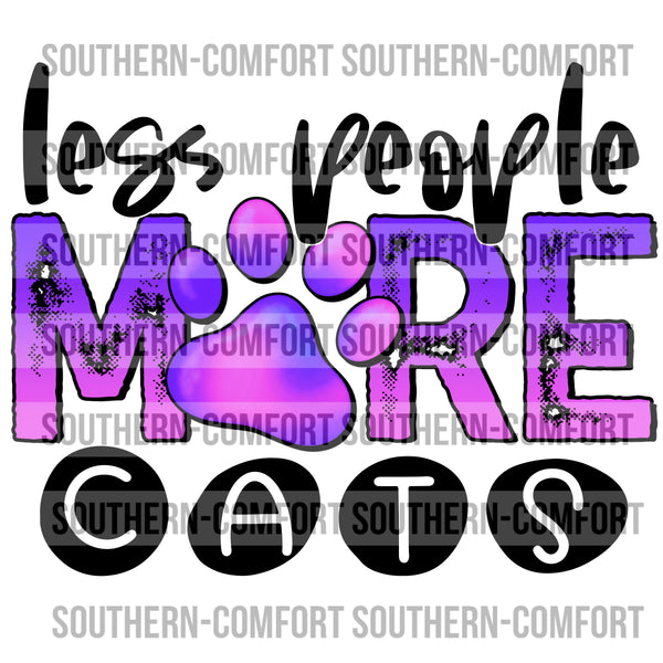 Less people more cats PNG