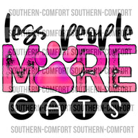 Less people more cats PNG