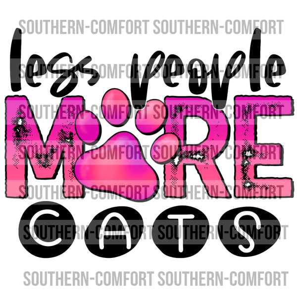 Less people more cats PNG