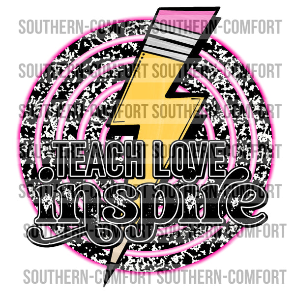 Teach love inspire PNG