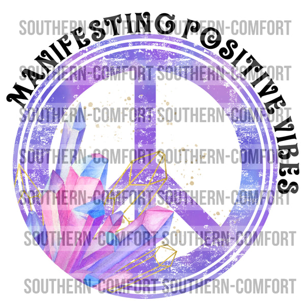 Manifesting positive vibes PNG