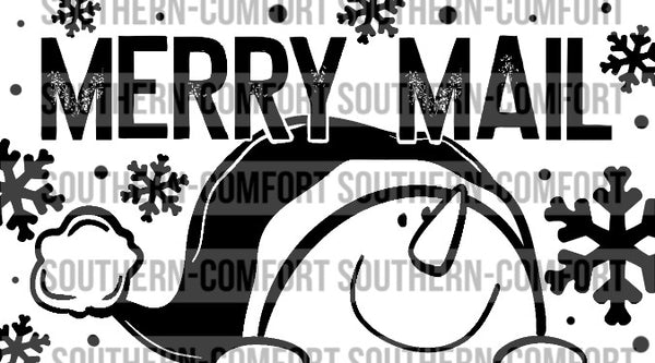 Merry mail Thermal sticker