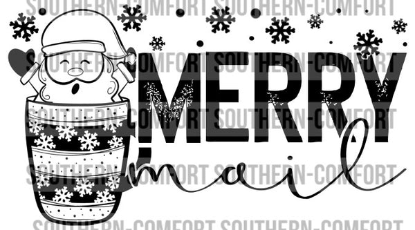 Merry mail Thermal sticker