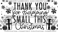 Thank you for shoppibg small this Christmas Thermal sticker